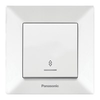 Выключатель Рanasonic ARKEDIA проходной с подсветкой 0004-2WH арт.315-36017