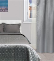Штора портьерная Этель 130*280см Дамаск PEWTER SOLID п/э 100% 2846298