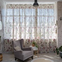 Штора портьерная Этель 135*260см Цветущий сад! 15% лён, 85% п/э 4204914