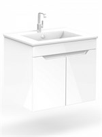 Тумба под умывальник Optima 60 Quadro без ящика подвесная белый DO1901T