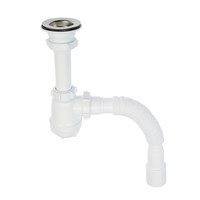 Сифон AQUANT для кухни 1 1/2*40 с гибкой трубой 40*40/50 B0110-30