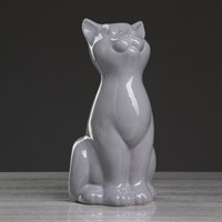 Ваза Кошка! серая 25см 4932841