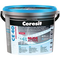 Затирка CERESIT CE40 2кг Silica Active Серебристо-серый