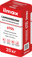 Смесь сухая ILMAX растворная для самонивелирующихся стяжек, гипсовая 20кг 6705