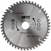Диск FIT пильный для циркулярных пил по ламинату 200*30*48 T 37778