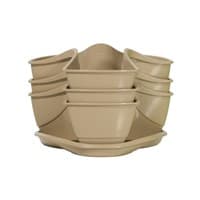 Горшок цветочный COUBI кофе с молоком 29,5см DKN3003-7502U
