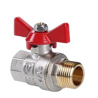 Кран Valtec шаровый вр-нр 3/4 рукоятка  бабочка  VT.218