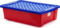 Ящик START детский для хранения игрушек 30л красное лего арт.LA1018RD