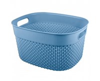 Корзина PLAST TEAM OSLO для хранения 12л, туманно-голубой PT1352ТГ-14