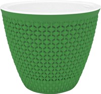 Горшок PLAST TEAM OSLO для цветов D170мм/2,25л, бархатно-зеленый PT1362БЗ-16