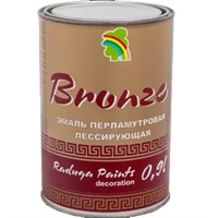 Эмаль РАДУГА BRONZE декоративная акриловая, глянцевая, атмосферостойкая (0,9л)