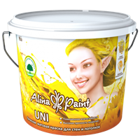 Краска ALINA PAINT водоэмульсионная моющаяся UNI 15кг