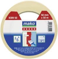 Скотч MAKO малярный 50мх30мм (до 80°С) желтый 831330