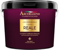 Краска РАДУГА Arcobaleno Reale суперстойкая для фасадов и интерьеров база C 9л