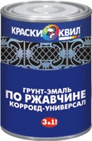Грунт-эмаль КВИЛ корроед по ржавчине RAL 3011 красно -коричневый 0,9 кг