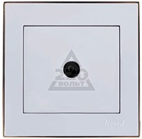 Розетка LEZARD RAIN ТВ проходная белый с бок.вст.золото 703-0226-129