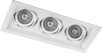 Светильник потолочный FERON встраиваемый DLT203 3*50W MR16 G5.3 белый 29772