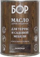 Масло БОР деревозащитное для террас и садовой мебели палисандр 0,64 кг