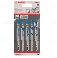 Пилки BOSCH лобзиковые для металла и пластмассы по 5шт в пакете 2608 631 017 T127D