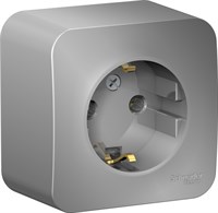 Розетка SCHNEIDER ELECTRIC Blanca О/У з/к б/шт изол. Пл. алюминий BLNRA010113