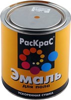 Эмаль КВИЛ РасКрас алкидная для пола жел-кор.0,9кг