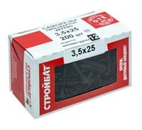 Саморезы СТРОЙБАТ гипсокартон-дерево 3,5х25 (200шт) 7491/2640002
