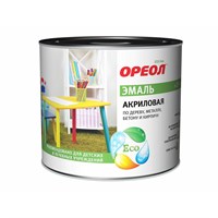 Эмаль ОРЕОЛ акриловая матовая желтая 1,9кг 32339-06