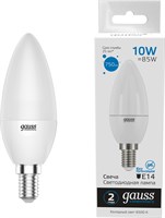 Лампа GAUSS LED Elementary Candle 10W E14 6500K 33130