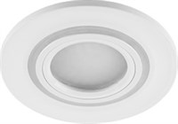 Светильник потолочный Feron встраив.светод.подсв.15LED*2835 SMD 4000K MR16 50W G5.3 бел.CD600 29711