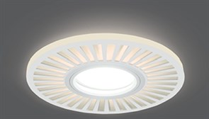 Светильник GAUSS BackLight BL137 Круглый узор белый 3W Gu5.3 LED 3000K