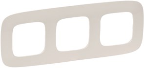 Рамка LEGRAND DIY VALENA Allure на 3 поста слоновая кость 754313