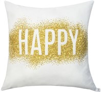 Подушка декоративная Этель Happy 55х55 см, 100% хлопок, синтепух 3823975