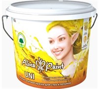 Краска ALINA PAINT водоэмульсионная моющаяся UNI 3кг