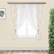 Комплект штор для кухни Акварель 280*160 золото 45947