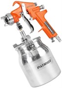 Пневмокраскораспылитель PATRIOT HVLP 1,8B н/б 1,0л, быстросъем 1/4, сопло 1,8мм, 100л/мин 830901018
