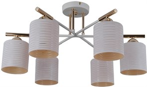 Светильник потолочный ESCADA 1124/6P E27*40W French gold/White