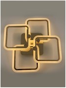 Люстра ESTARES управляемая светодиодная LIKE RGB 100W 4Q-560/120-RC-GOLD/OPAL-220-IP19