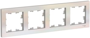 Рамка WESSEN AtlasDesign 4-п универсальная жемчуг ATN000404
