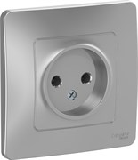 Розетка WESSEN BLANCA BLNRS000013 С/У б/з без шторок 16А, 250В, алюминий