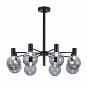 Люстра TEKAVIZE HFX0216-8 8xG9 BK+SMOKY 158-19620