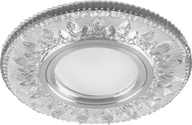 Светильник потолочный Feron встр.светод.подсв.15LED*2835 SMD4000K MR16 50W G5.3,бел,хром CD903 28846