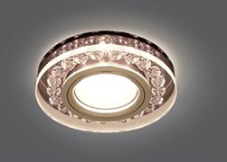 Светильник Gauss BackLight BL046 Круг. Черный/Кристал/хром, Gu5.3, LED 2700K 1/40
