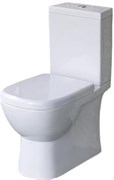 Унитаз-компакт SANITA LUXE Quadro Slim с крышкой микролифт белый