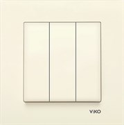 Выключатель VIKO KARRE KREM 3-х клавишный 90960168 арт.363-36045