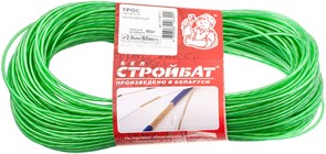 Трос СТРОЙБАТ металлополимерный 2,0 мм (цветной/латунир. 50 м) 388560