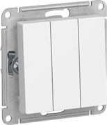 Выключатель AtlasDesign 3-кл.сх 1+1+1,10АХ, механизм белый ATN000131