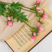 Декор Ветка с ягодами 50см розовый 3797179