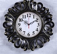 Часы настенные Классика Вермонт черное золото 45,5см 4551252