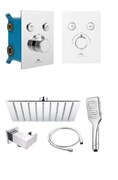 Душевая система RUBINETA Thermo-2F-Olo (SQ) для душа скрытого монтажа 625039