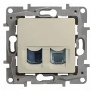 Розетка LEGRAND Etika RJ11+RJ45 кат. 5 UTP (слоновая кость) 672352